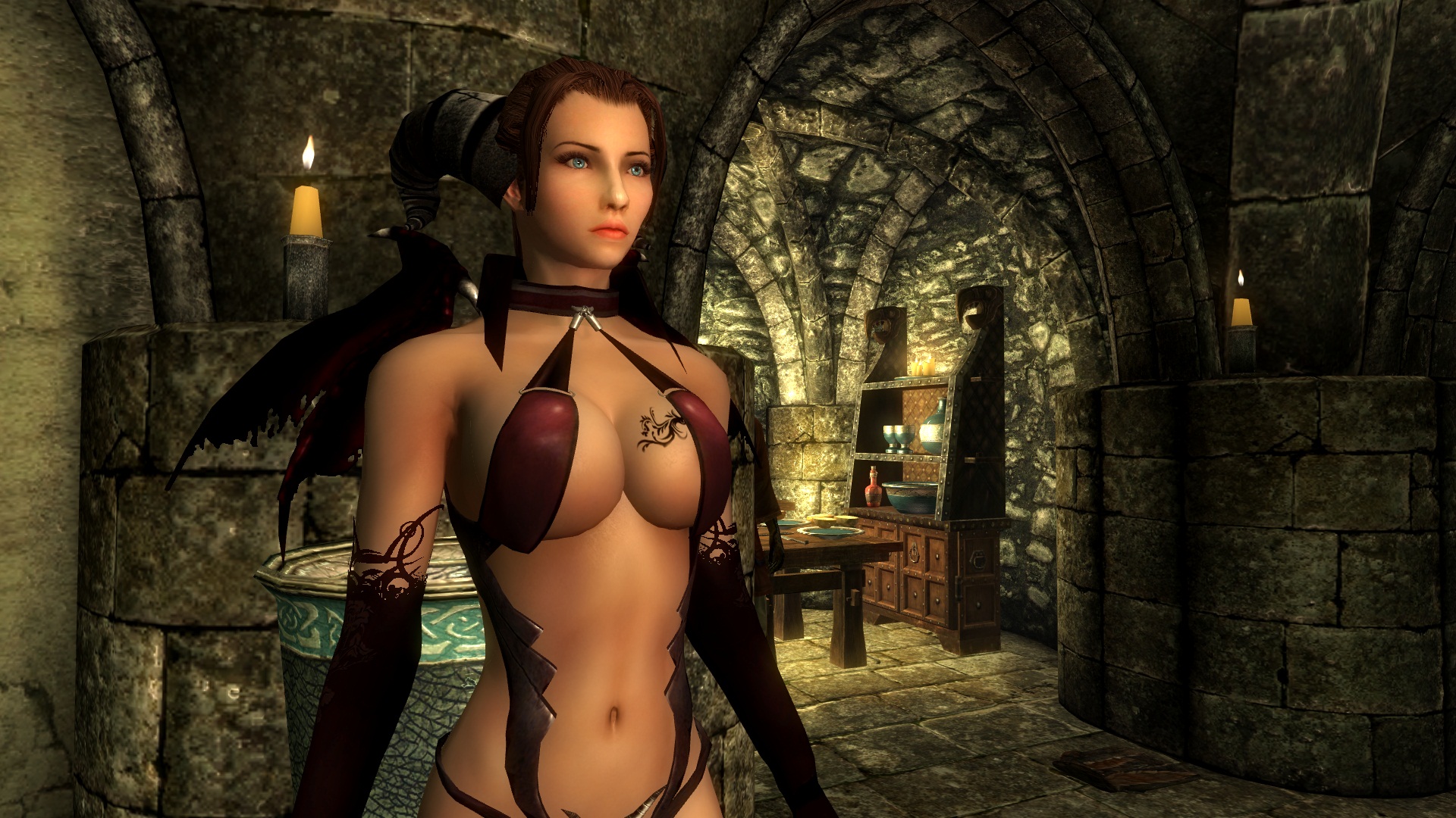 Sexy Vanilla Female Armor for UNP and SevenBase with BBP at Skyrim Nexus - mods...